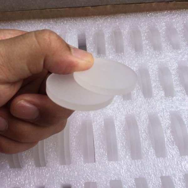 Optical Glass Plate , Single Crystal Glass For Wrist Watch Glass Lens