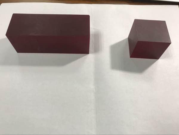 Ruby Ingot Ti Titanium Doped Synthetic Ruby Ball Sapphire Ingot 9.0 High Hardness