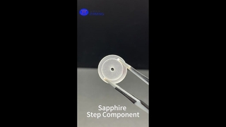 Custom Sapphire Step Component – High-Precision Optical & Mechanical Part for Semiconductor and Indu