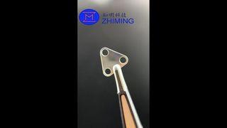 Custom Sapphire Triangular Component with High-Precision Through-Hole