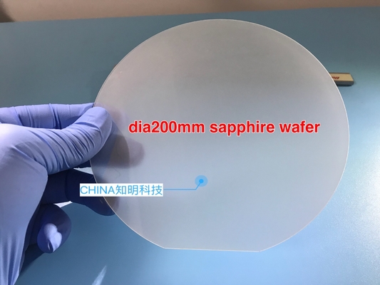 8 Inch Sapphire Wafer With Notch For Semiconductor Carrier Plate Dsp / Ssp Surface
