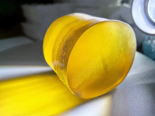 Buy Yellow 99.99% Al2O3 Sapphire Single Crystal Lab Grown Rough Materials For Jewelries online manufacture