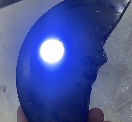Buy Customized Lab Grown Unnatural Blue SIC Single Crystal Raw Material For Jewelry online manufacture