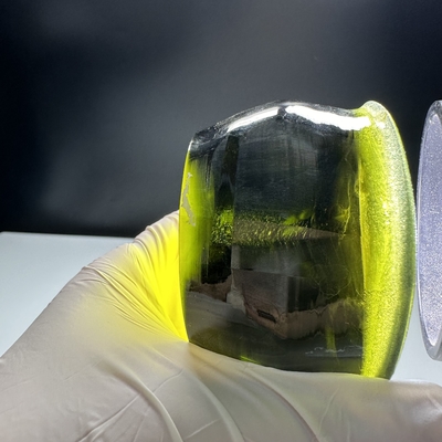 Buy Synthetic Lab Created Free Cut Green Sapphire Single Crystal Raw Material For Jewelry online manufacture