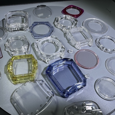 Buy Customized ETA Sapphire Transparent Red Yellow Blue Pink Watchcase Cover Backglass online manufacture