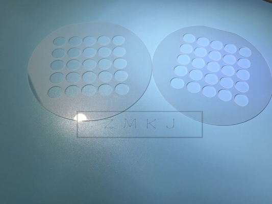 Buy Punching Sapphire Lens Optical Wafer With Hole , Al2O3 Single Crystal Glass online manufacture