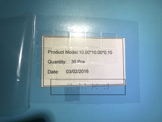 Buy Square Sapphire Wafer / Sapphire Crystal Glass 10x10mm 5x5mm For Optical Lens online manufacture