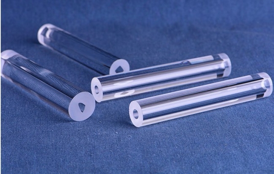 Buy Optical Fused Silica Quartz Tube SiO2 Crystal Material With Customized Hole Shape online manufacture