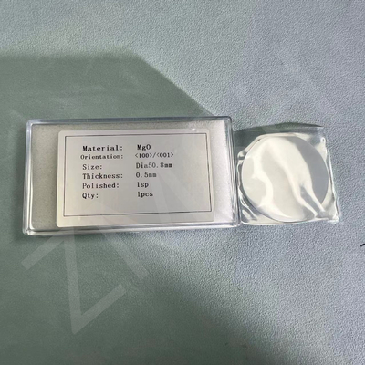 Buy 2inch MgO Wafer Thickness 500um Orientation<100> Crystal Magnesium Oxide Crystal Customized online manufacture