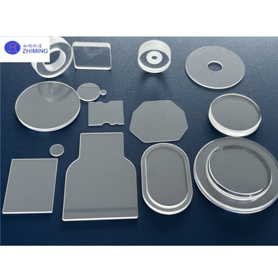 Buy Sapphire Window Crystal Glass Lens Substrate Al2O3 Customized Irregular Shape High Light Transmission online manufacture