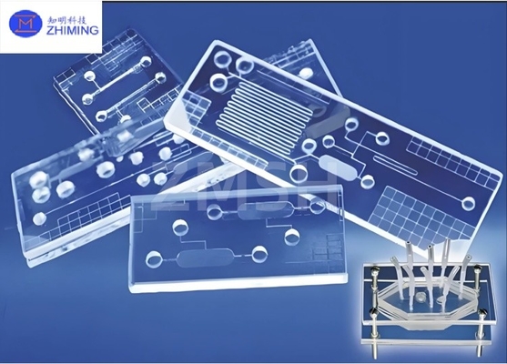 Buy Microfluidic Chip Glass Substrate Optically Transparent Wafer High-precision Processing Customization BF33 JGS1 JGS2 Sapphire Quartz Corning Glass online manufacture