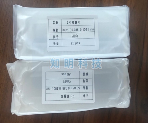 Buy Dia 50.8mm 2 Inch Sapphire Substrate Thickness 100um By C Orientation online manufacture