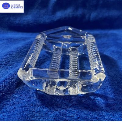 Buy Transparent Quartz Crystal Boat Fused Silica Glass Reusable Wafer Diffusion Carrier online manufacture