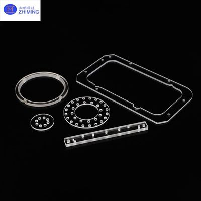 Buy Custom-Shaped Quartz Through-Hole Plates Precision Perforated Optical Fused Silica Panels online manufacture