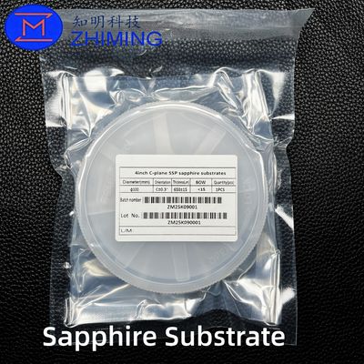 Buy 4-inch C-Plane SSP Sapphire Substrate Al₂O₃ for LED & Optical Applications online manufacture
