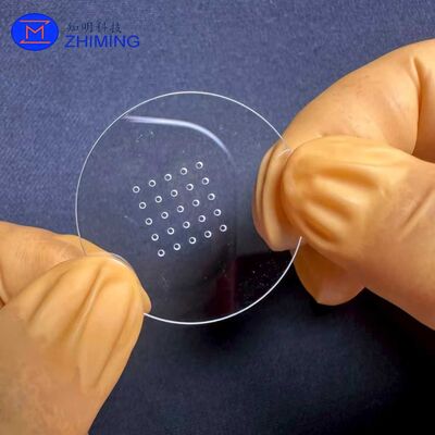 Buy Small-Size Sapphire TGV Micro-Via Wafer for Laboratory Prototyping, MEMS Devices and Optical Micro-Structure Applications online manufacture