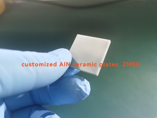 Buy 25x25x2mmt AlN Ceramic Substrate Plates With Lapped Surface Treatment online manufacture