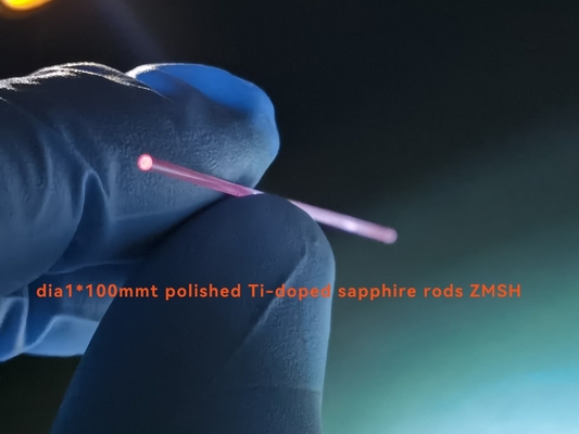 Buy Surface Polished  Dia1*100mm Ti3 Doped Sapphire Rod Lens  For Laser online manufacture