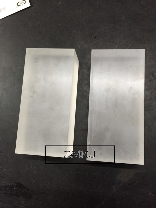 Raw Al2O3 Sapphire Parts , Sapphire Single Crystal Glass Block High Thermal Conductivity