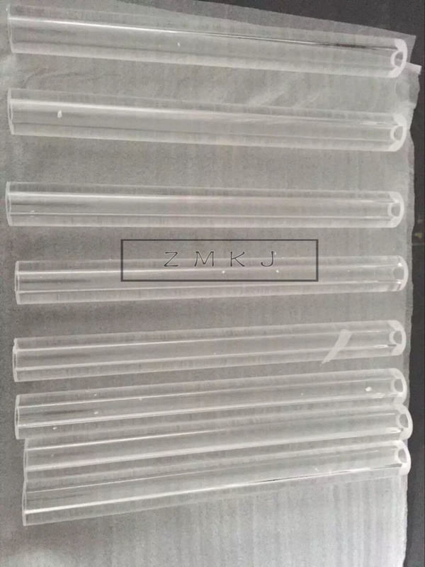 150mm length Sapphire Tube Wear Resistance Customized Design And Shape