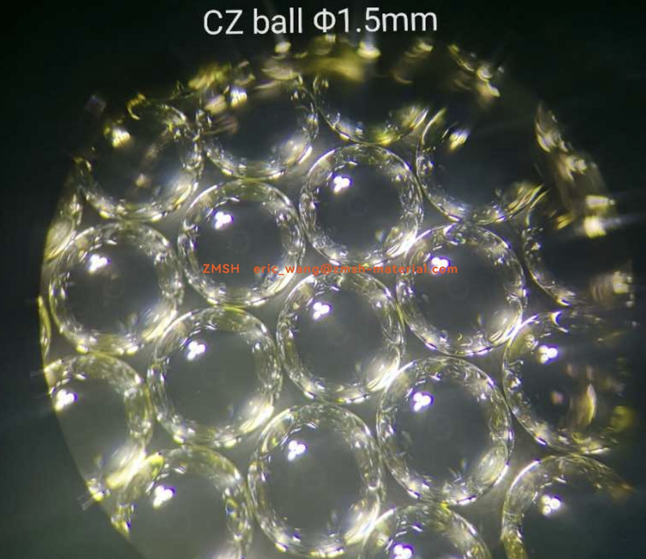 Ruby White Sapphire Ball Lens K9 Silicon CZ Lens For Liquid Valve