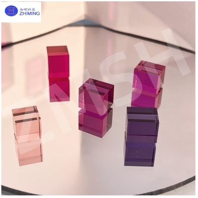 Synthetic Colored Sapphire Lab Grown Single Crystal Rough Material lmperial Purple Free-cut