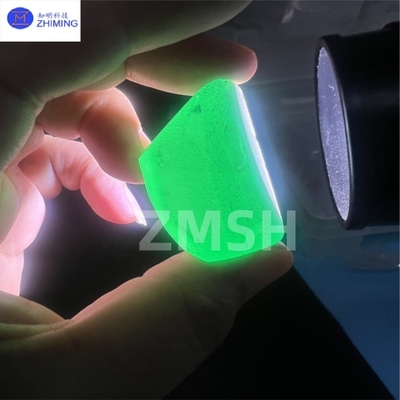 ​​Lab-Grown Fancy Colored Sapphire Rough in Green for Jewelry Applications​​