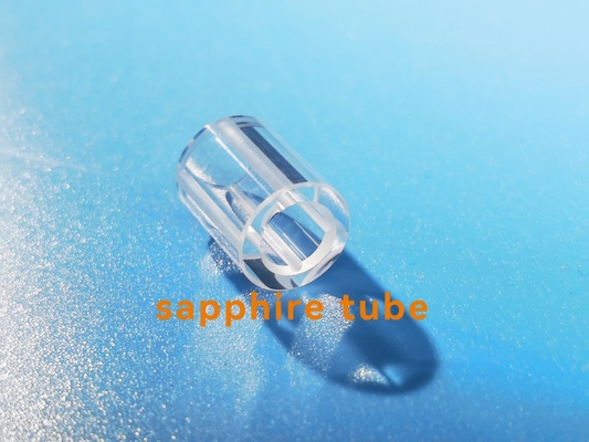 Al2O3 Polished Sapphire Glass Tube Customzied Size With Groove