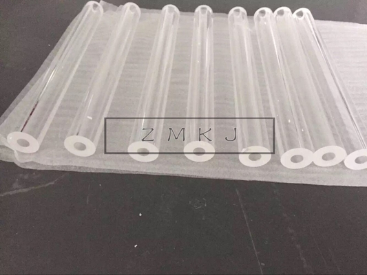150mm length Sapphire Tube Wear Resistance Customized Design And Shape