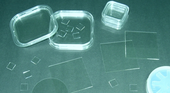 Square 10 X10 Mm Sapphire Wafer 0.5mm Thickness Al2O3 Single Crystal Lens