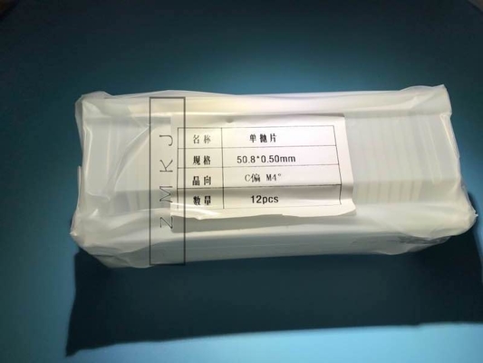 LED Chip Sapphire Wafer Customized Orientation High Thermal Conductivity