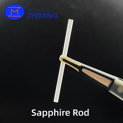 Unpolished Sapphire Rod Single Crystal Al₂O₃ Optical & Industrial Components