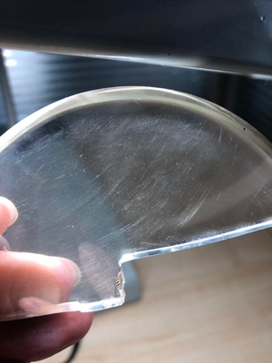 Undoped  transparent silicon carbide sic crystal Optical Lens with hardness 9.2