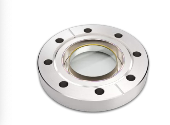 Hardness 9.0 CF Flanged Sapphire Glass Viewports For Vacuum Equipment